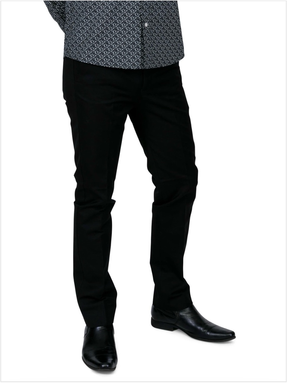 Relco Sta Prest Men's Slim Black Trousers